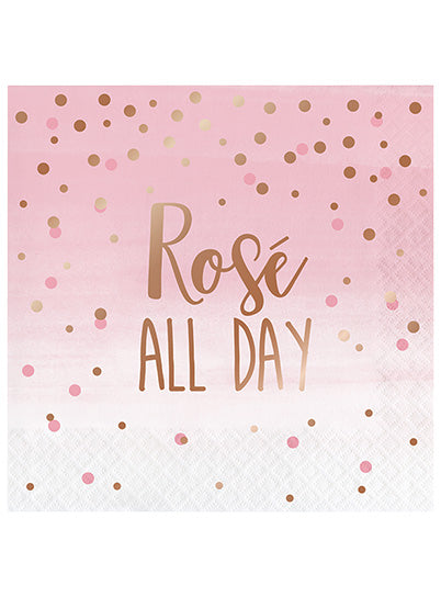 Rose All Day 16 Pack Lunch Napkins – Main Image