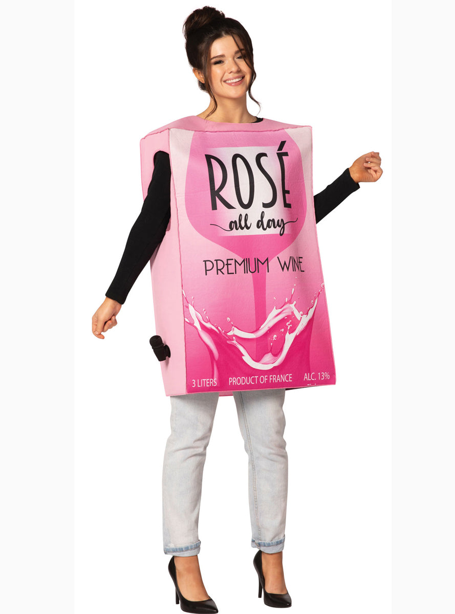 Rose Boxed Wine Novelty Adults Goon Costume - Main Image