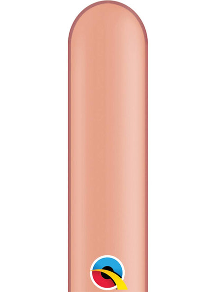 Image of Rose Gold Single 260S Latex Modelling Balloon
