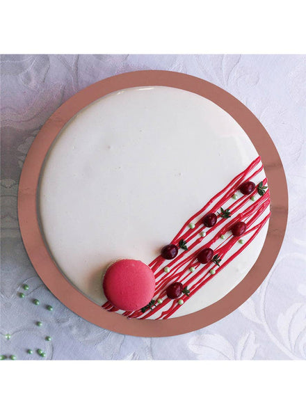 Image of Metallic Rose Gold 30cm Round Cake Board
