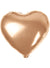 Image of Heart Shaped Metallic Rose Gold 45cm Foil Balloon