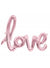 Image of Love Script 121cm Pink Rose Gold Air Fill Foil Balloon