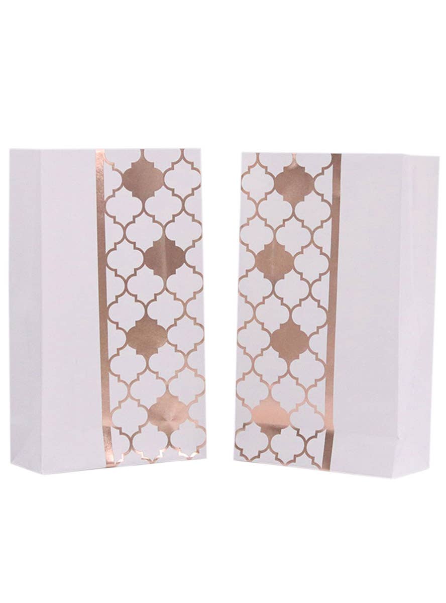 Image of Rose Gold Moroccan Key 6 Pack Party Favour Bags