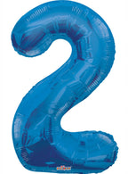 Image of Royal Blue 87cm Number 2 Party Balloon
