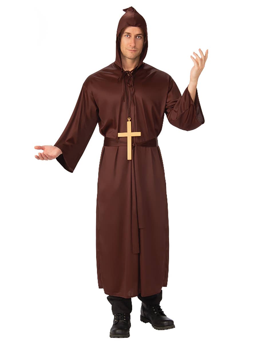 Monk's Robe | Mens Long Brown Holy Monk Costume