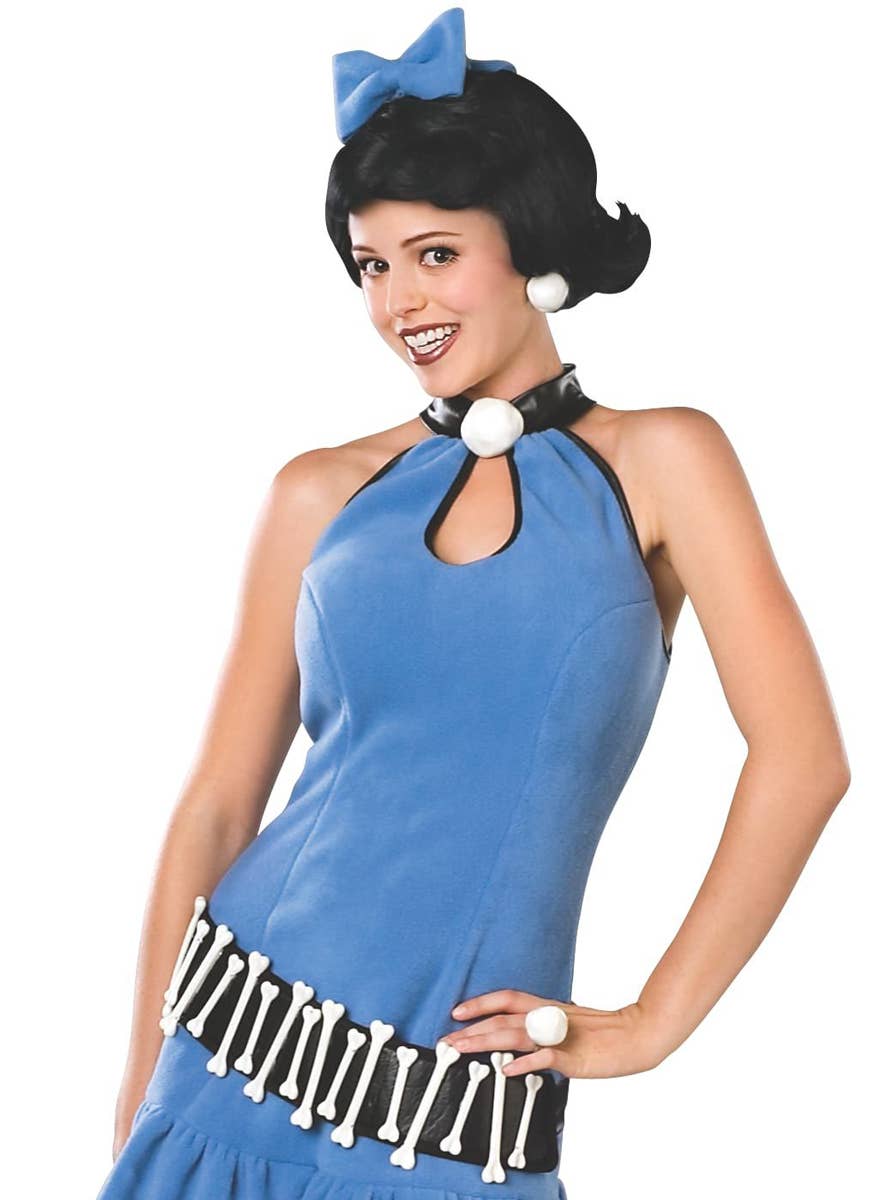 Betty Rubble Womens Blue Costume