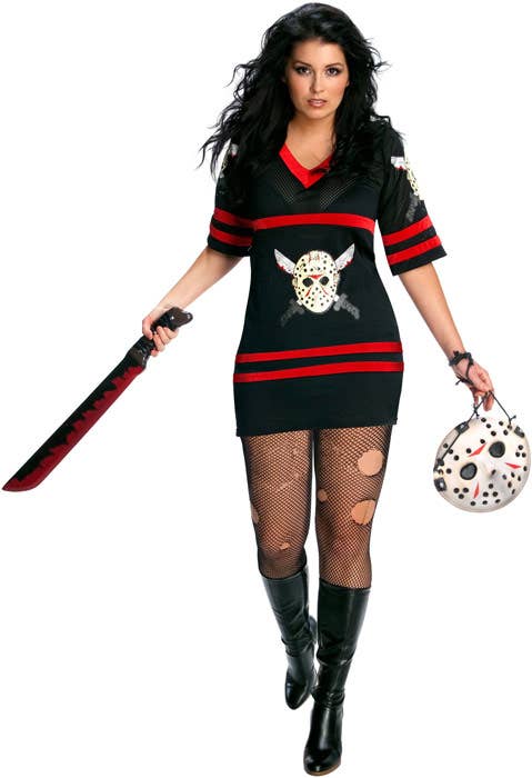 Miss Voorhees Women's Plus Size Friday the 13th Halloween Costume - Main Image