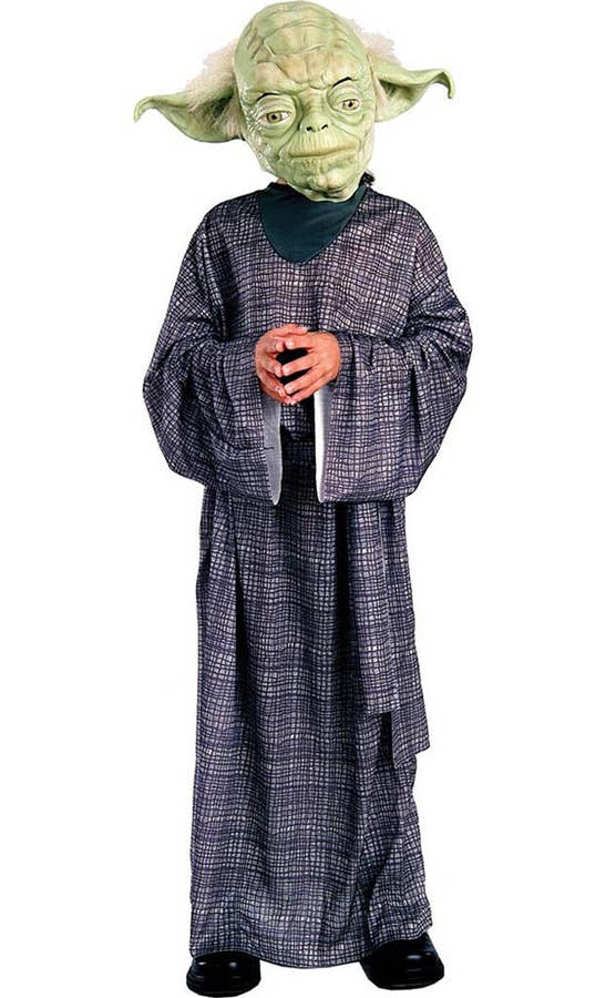 Yoda Boy's Star Wars Jedi Movie Character Costume Full View