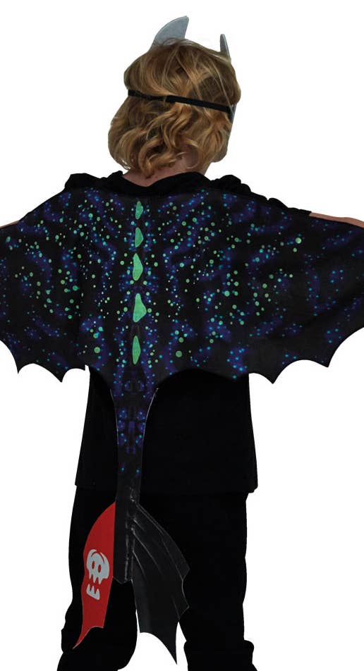 Toothless Nightfury Glow in the Dark Wings and Mask Set
