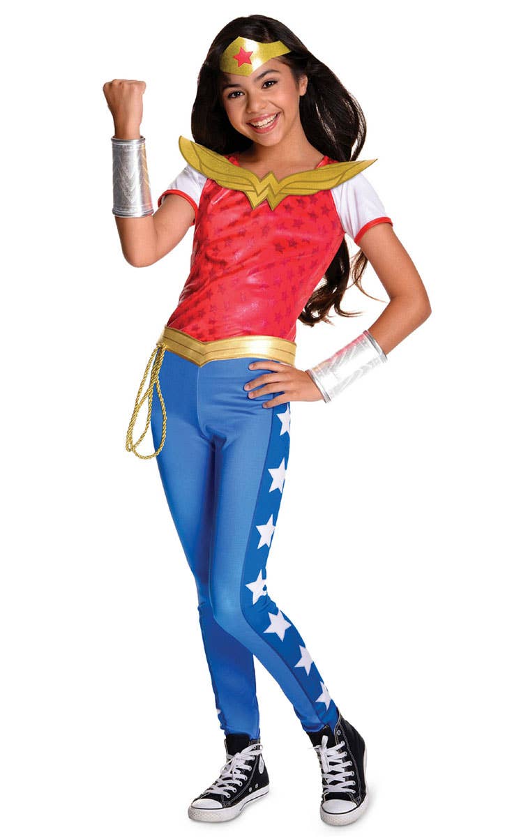 Girls DC Wonder Woman Superhero Costume GIRLS SUPERHERO COSTUMES Girls DC Wonder Woman Superhero Costume GIRLS SUPERHERO COSTUMES