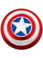 12" Electroplated Metallic Red, Blue and Silver Captain American Costume Shield