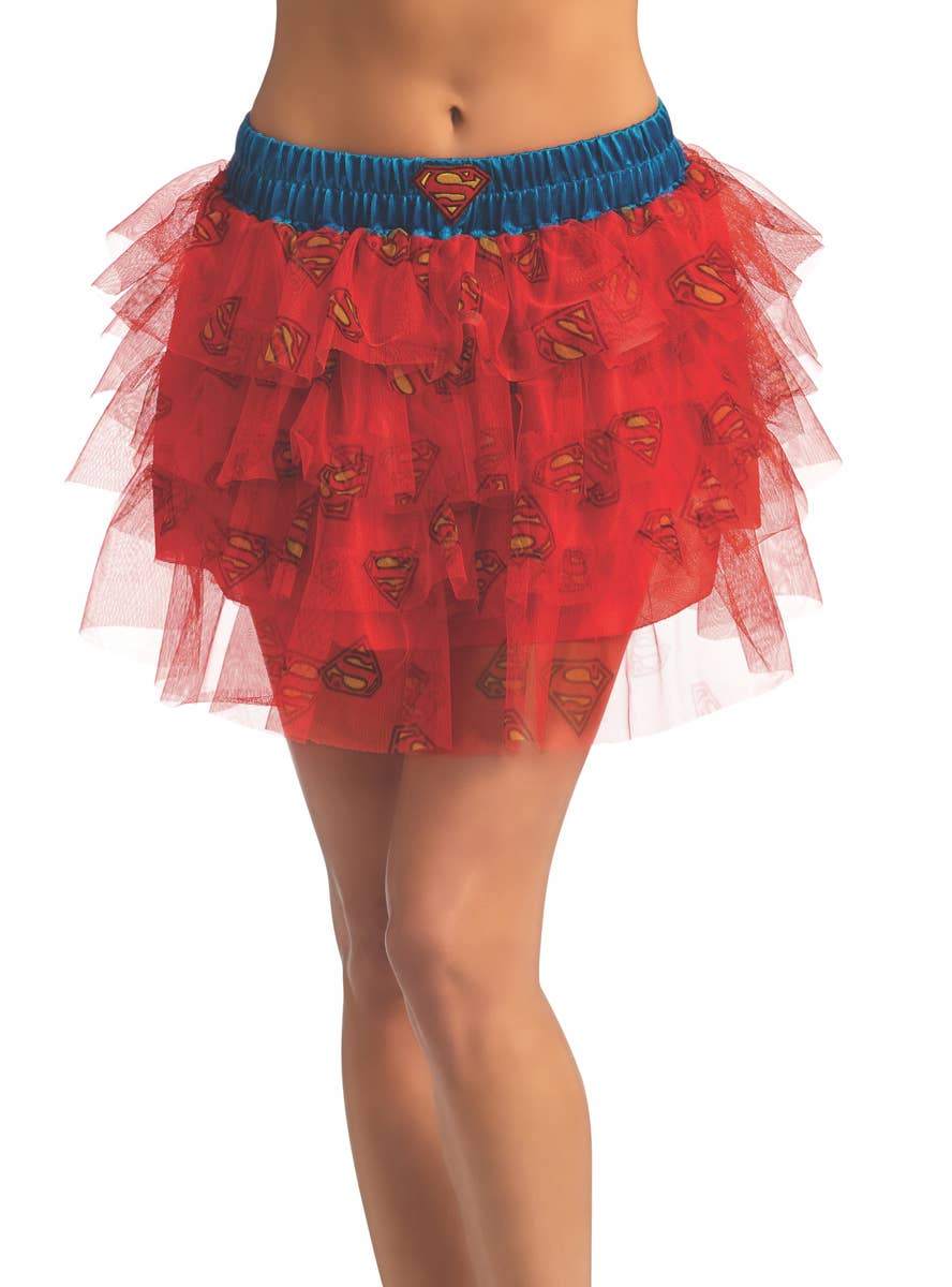 Officially Licensed Womens Supergirl Sequin Costume Skirt - Main Image