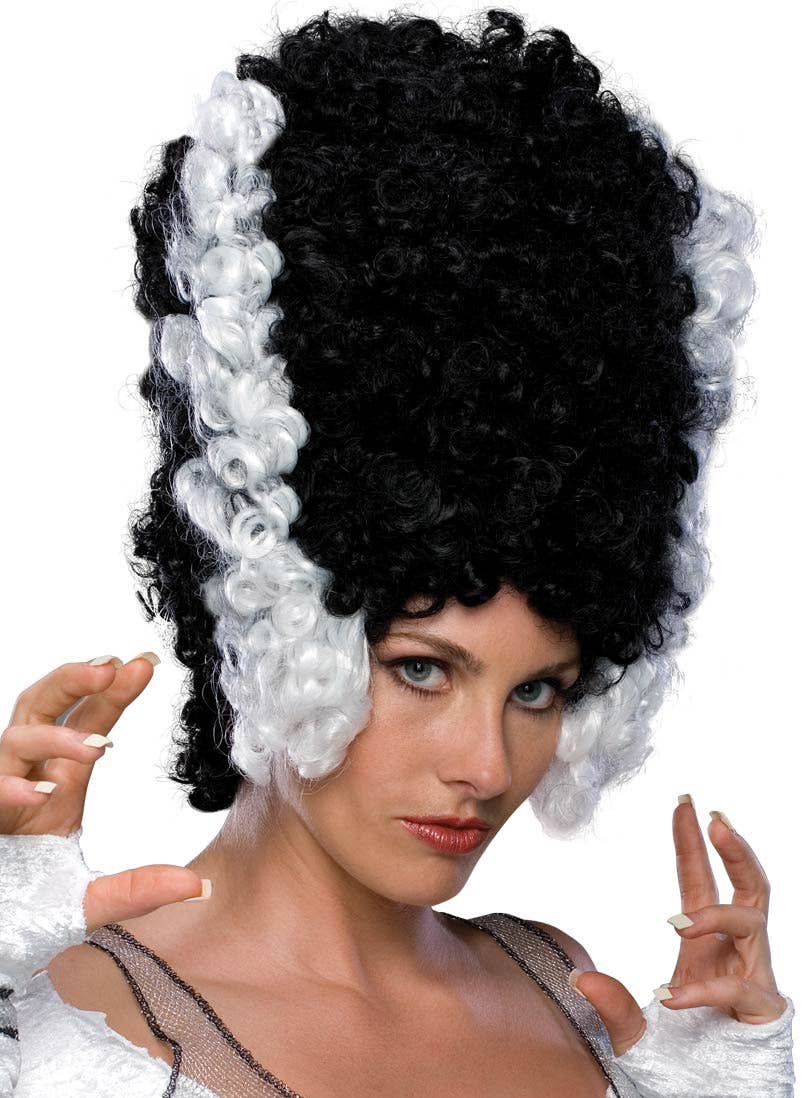 Black and White Women's Halloween Costume Wig