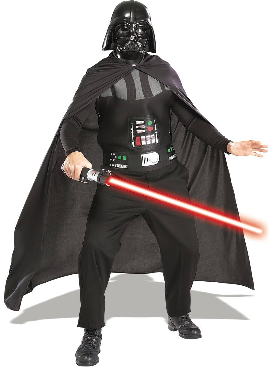 Darth Vader Adult Costume Standard Size Cape Mask Lightsaber Kit Darth Vader Adult Costume Standard Size Cape Mask Lightsaber Kit