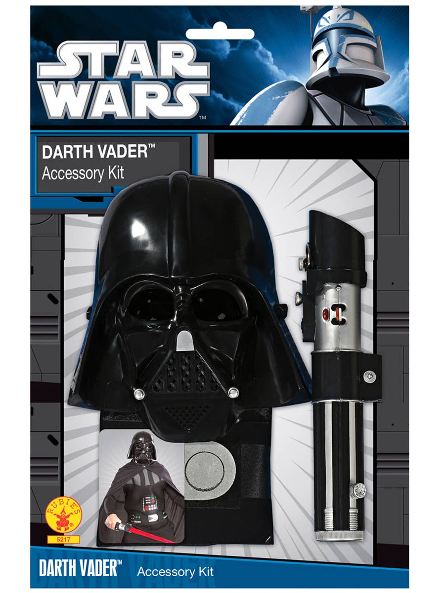 Light Saber And Black Darth Vader Mask Image 2
