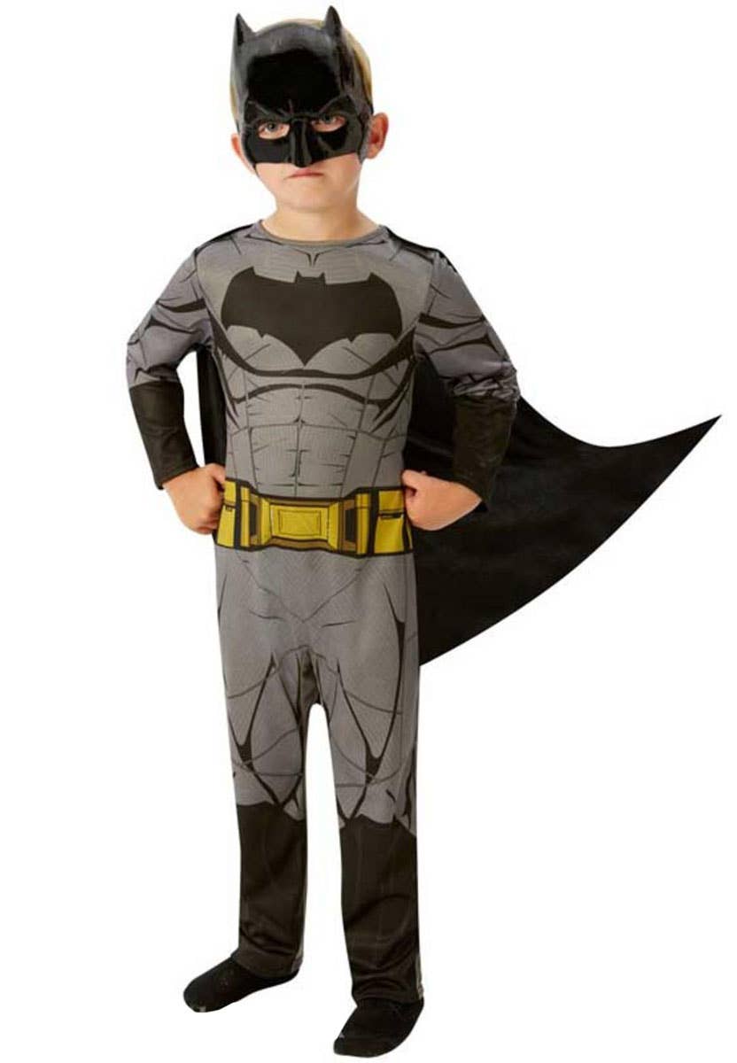 Batman Boy's Superhero Fancy Dress Costume Front View