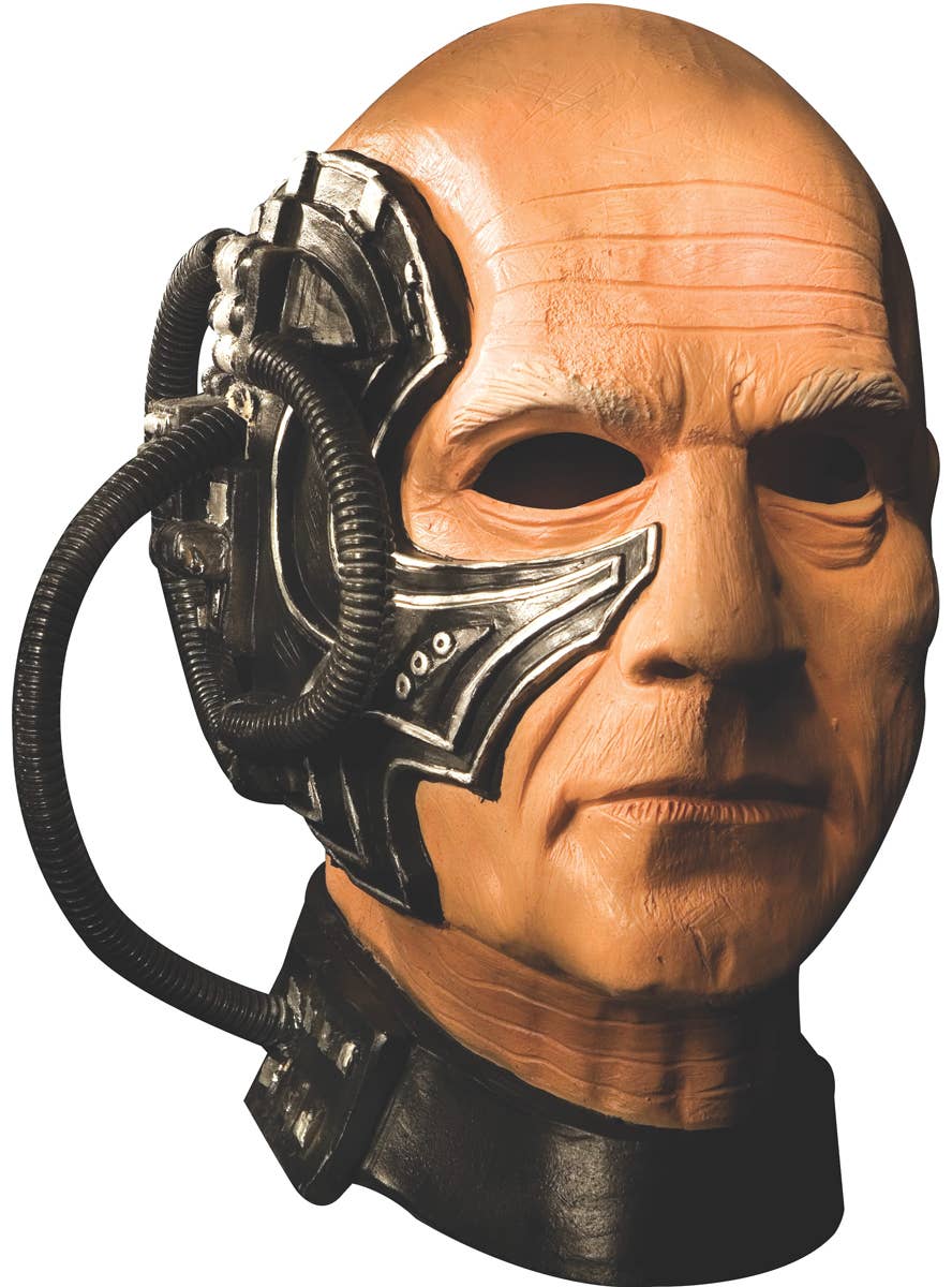 Latex Full Head Locutus of Borg Captain Picard Star Trek Costume Mask