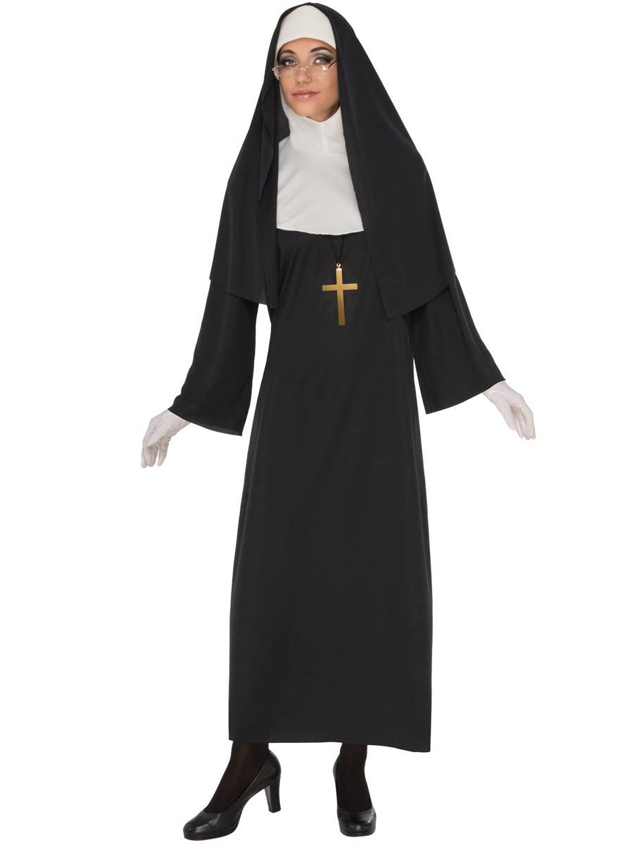 Women's Classic Black and White Devout Nun Costume