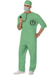 Green Medical Doctor Costume Scrubs for Men