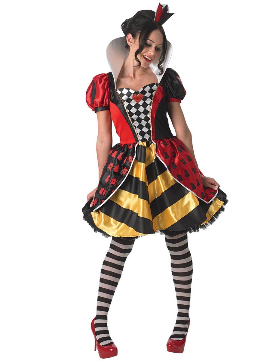 Red Queen of Hearts Womens Disney Costume - Main Image