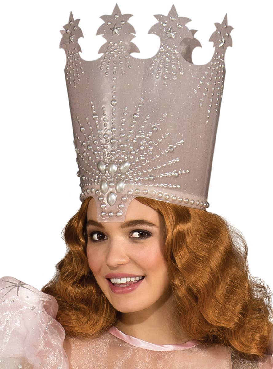 Pink Glinda Costume for Plus Size Women - Close Image 2