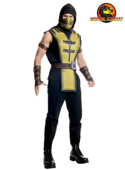 Scorpion Mens Mortal Kombat Costume