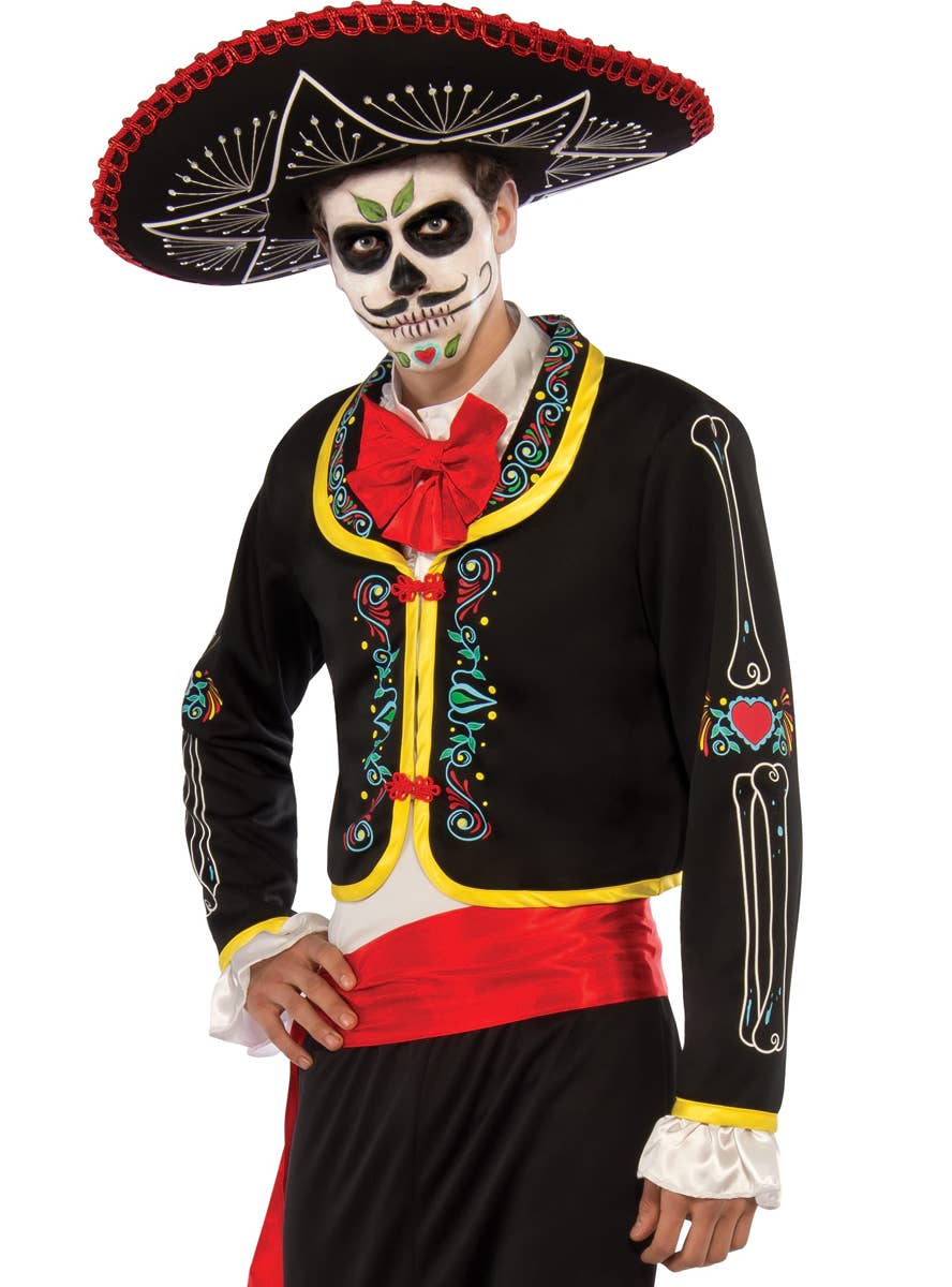 Fun Costumes Boy's Day Of The Dead Costume Set (Size XL, Age 16)