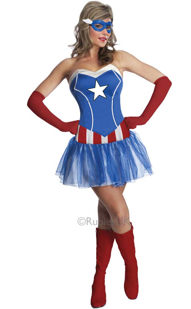 American Dream Womens Blue Captain Costume