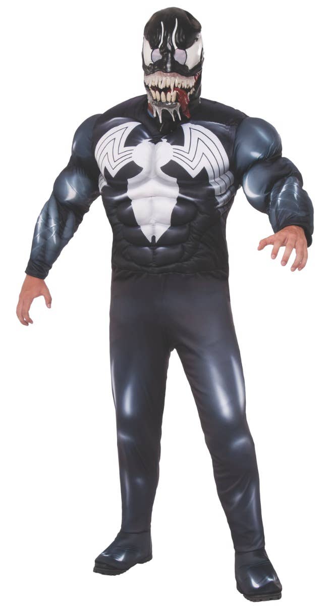 Image of Marvel Venom Mens Muscle Chest Fancy Dress Costume