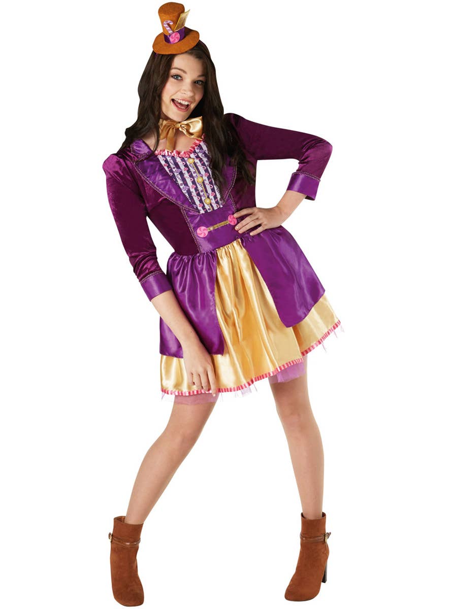 Women's Deluxe Willy Wonka Book Week Costume Main Image
