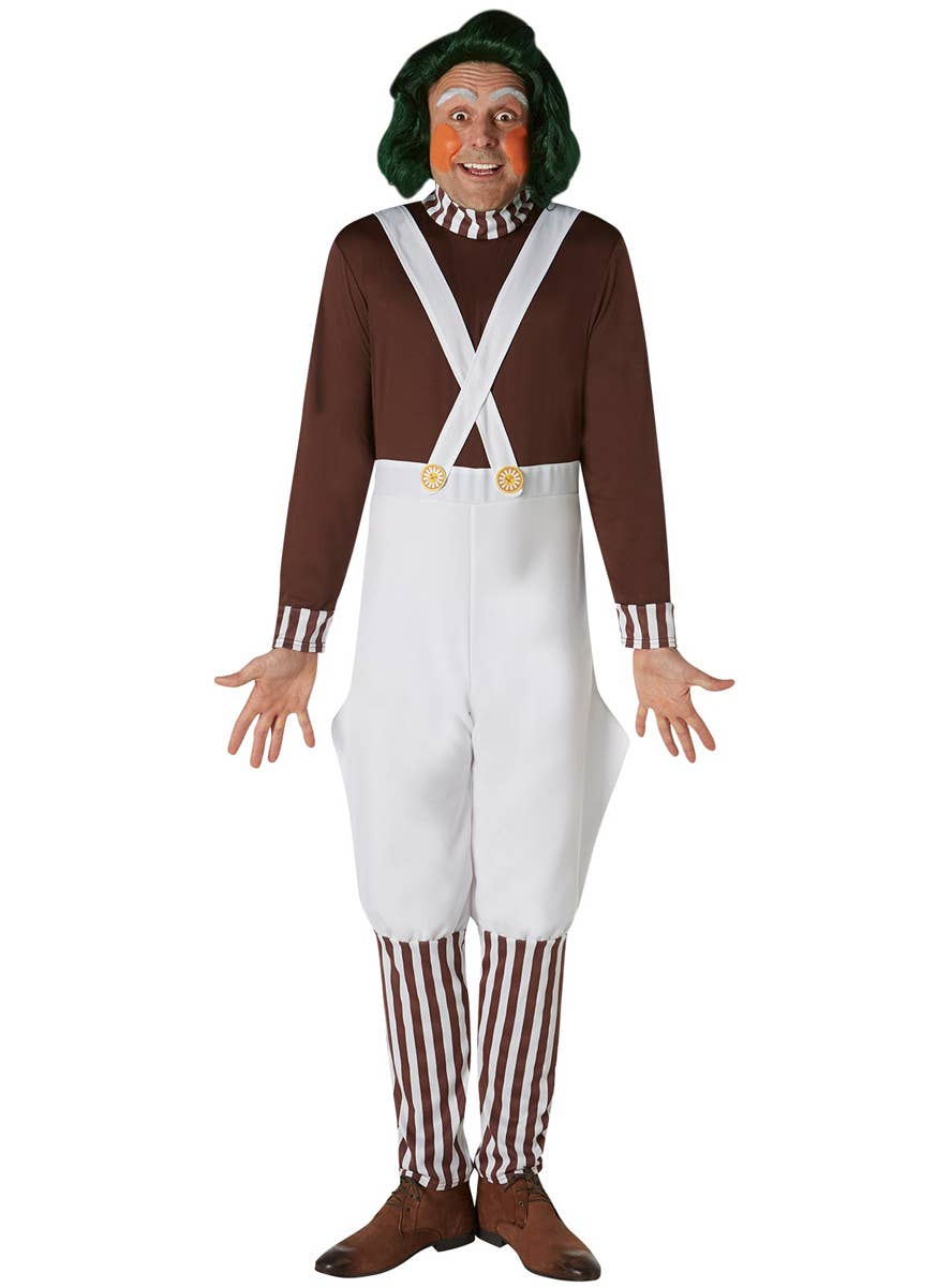 Adults Oompa Loompa Willy Wonka and the Chocolate Factory Fancy Dress Costume Main Image