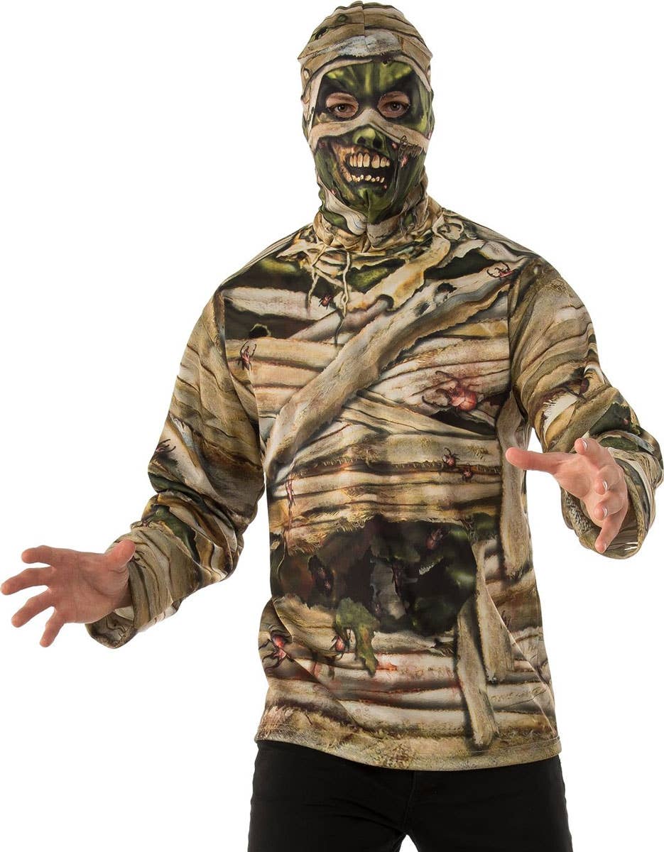 Scary Zombie Mummy Halloween Costume Shirt For Men