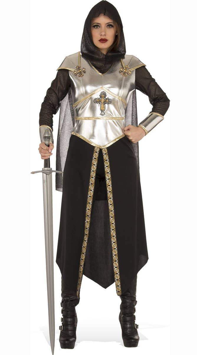 Women's Medieval Knight Fancy Dress Costume
