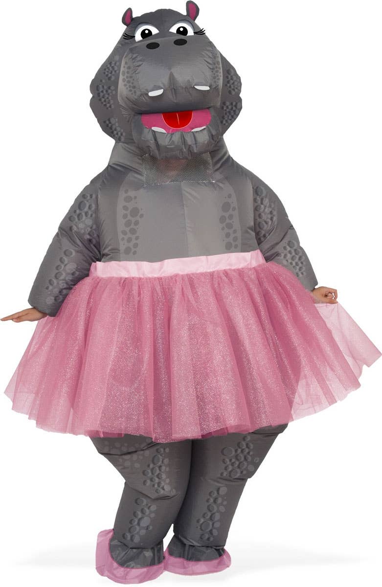 Adult's Funny Inflatable Ballerina Hippo Costume