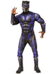 Muscle Chest Black Panther Battle Suit Men's Costume Front Image