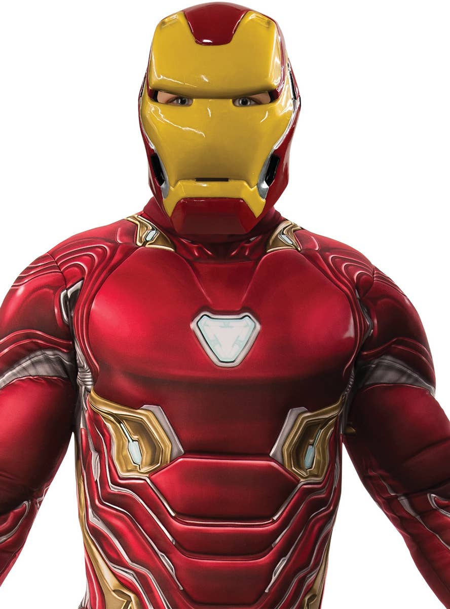 Mens Iron Man Avengers Infinity War Movie Teachers Book Wee Fancy Dress Costume Close Image 1