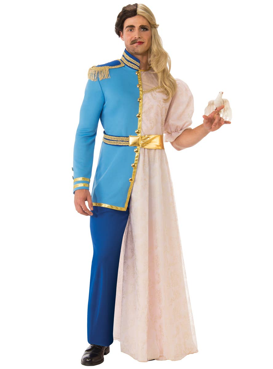 Be Your Own Date Costume | Funny Half Male Half Female Costume Be Your Own Date Costume | Funny Half Male Half Female Costume