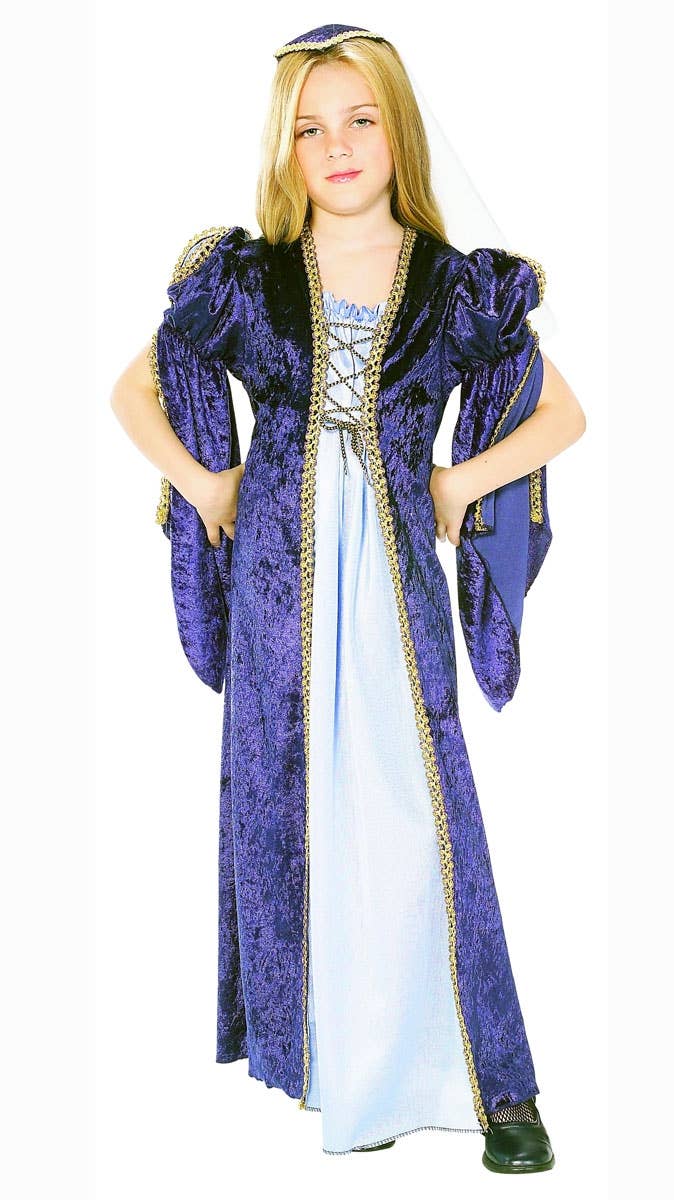 Blue Renaissance Shakespeare Juliet Costume for Girls