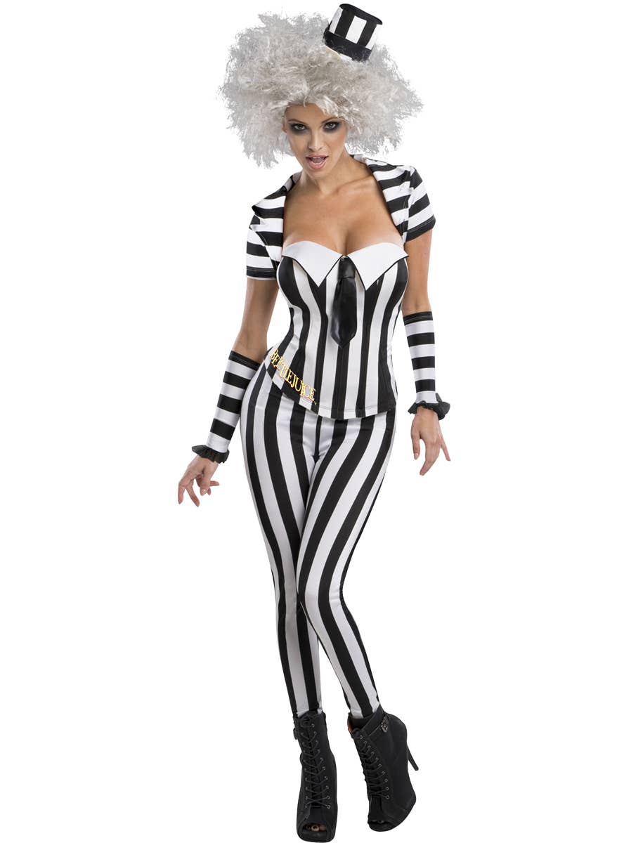 Sexy Beetlejuice Costume for Women - Main Image
