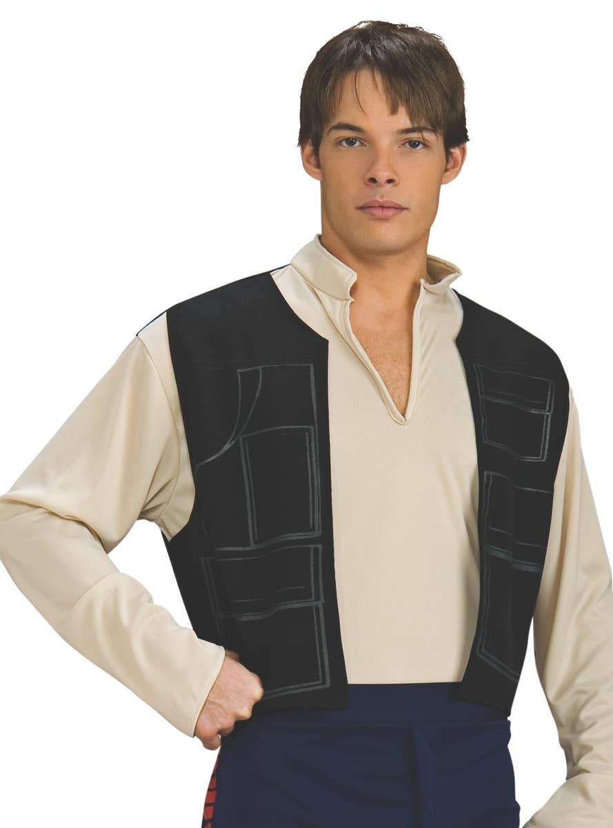 Men's Star Wars Han Solo Fancy Dress Costume - Top Image 