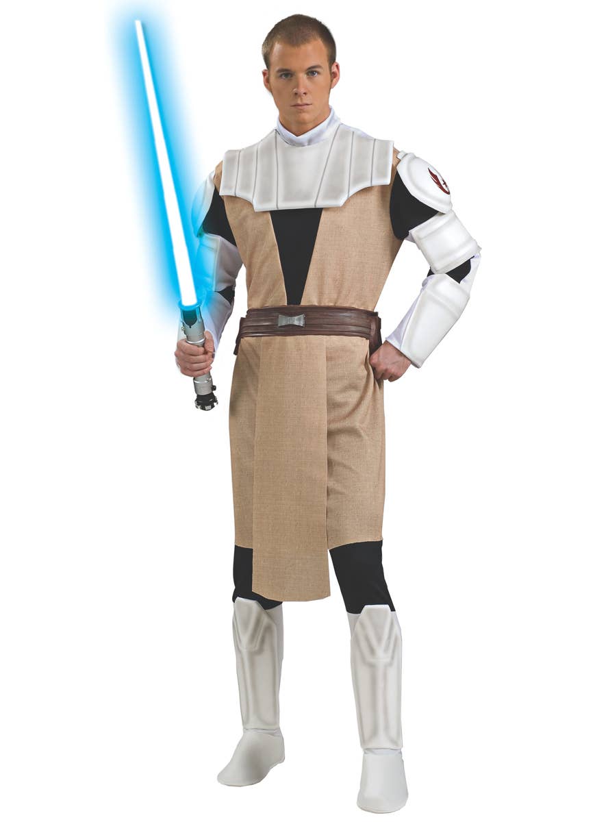 Men's Deluxe Star Wars Obi-Wan Kenobi Clone Wars Costume Main Image