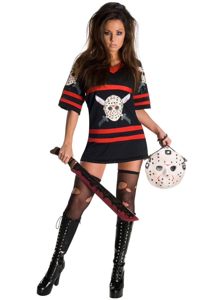 Friday the 13th Miss Voorhees  Sexy Women's Halloween Costume -Main Image