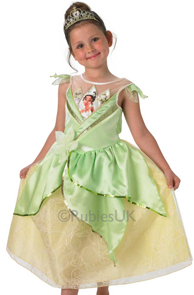 Disney Princess Tiana Girls Costume | Girls Princess Book Week Costume Disney Princess Tiana Girls Costume | Girls Princess Book Week Costume