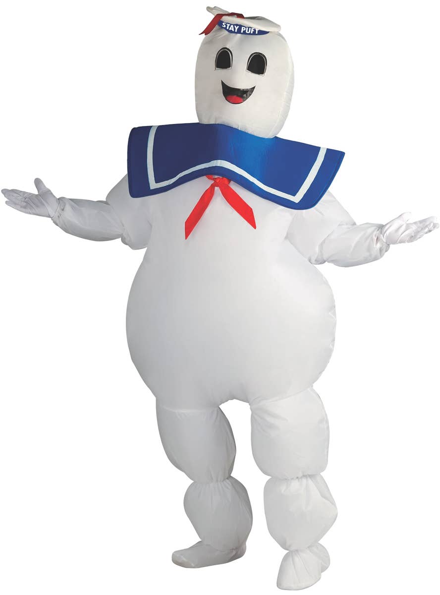 Adult's Inflatable White Ghostbusters Marshmallow Man Costume - Main Image