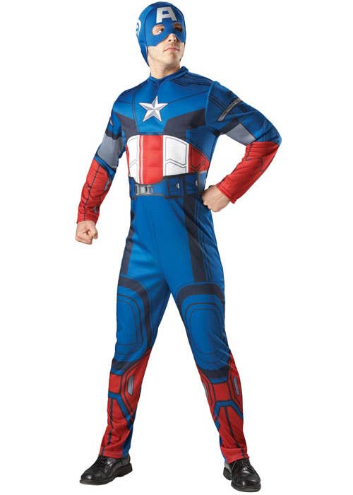 The Avengers Men's Muscle Chest Captain America Costume - Main Image