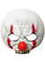 Image of Killer Evil Clown Half Face Latex Halloween Mask