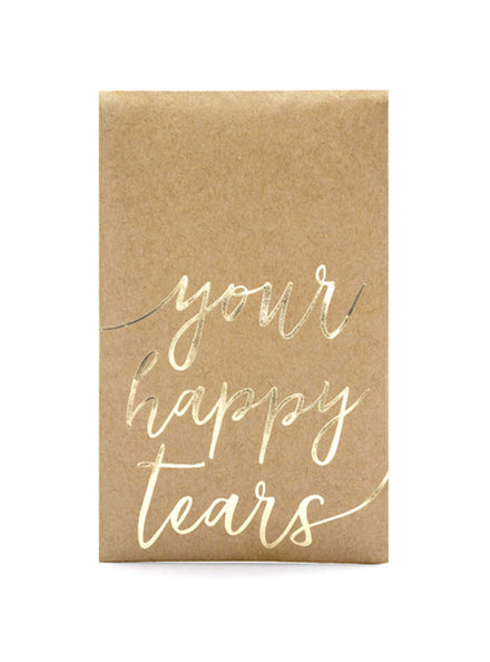Rustic Wedding 10 Pack Your Happy Tears Tissue Envelopes - Main Image