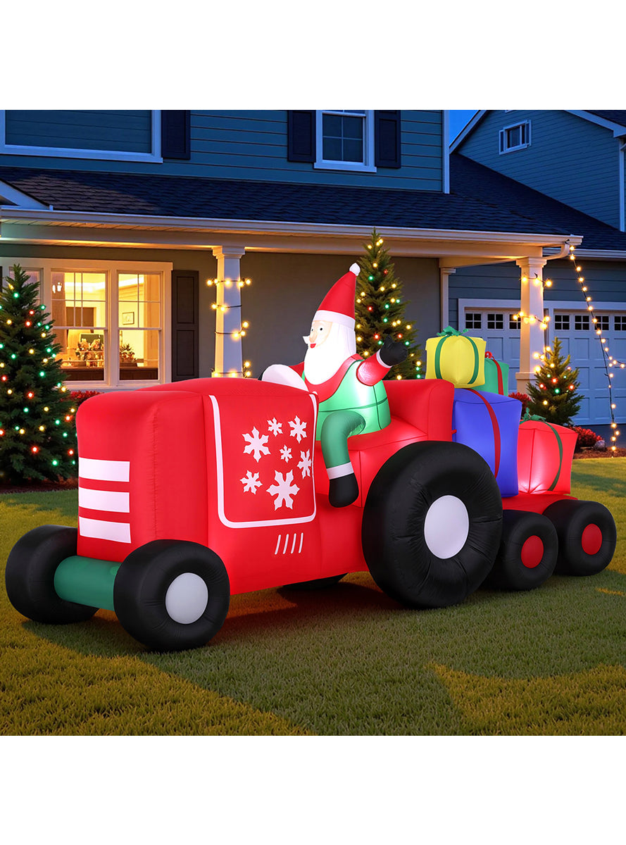 Santa in Truck 260cm Inflatable Christmas Decoration - Alternate Image