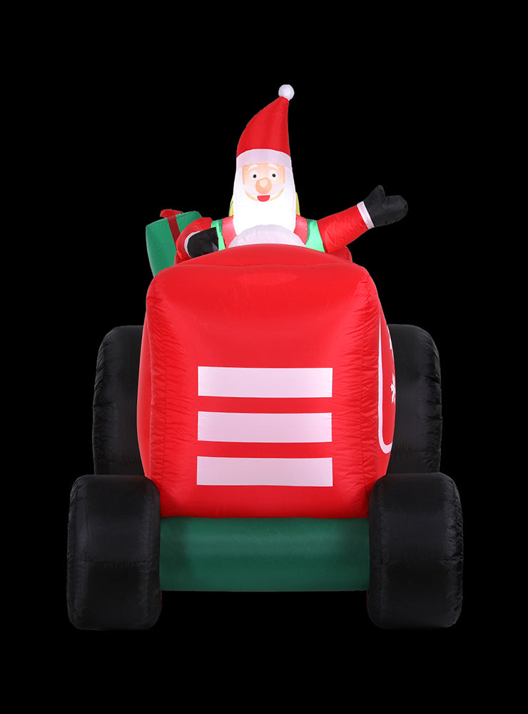 Santa in Truck 260cm Inflatable Christmas Decoration - Front Image