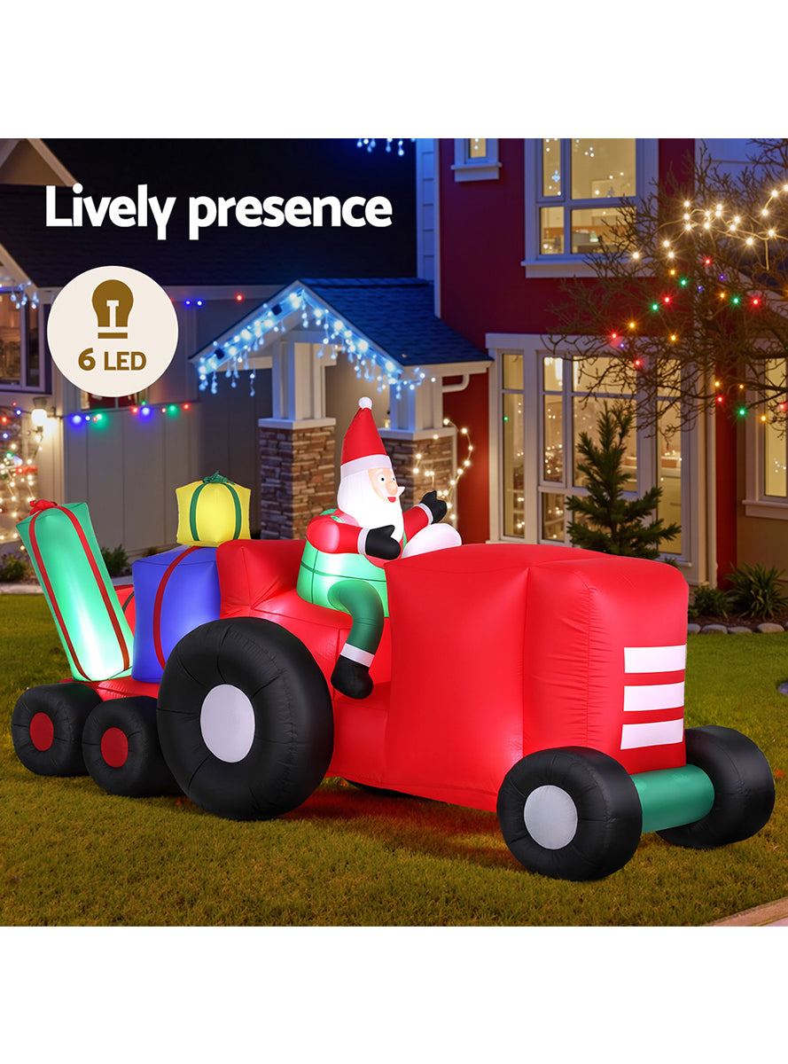 Santa in Truck 260cm Inflatable Christmas Decoration - Information Image 1